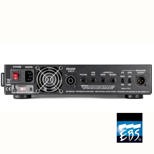 EBS Reidmar 502 Amplifier Head, rear panel